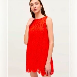Hill House Charlie dress in red poppy lace.